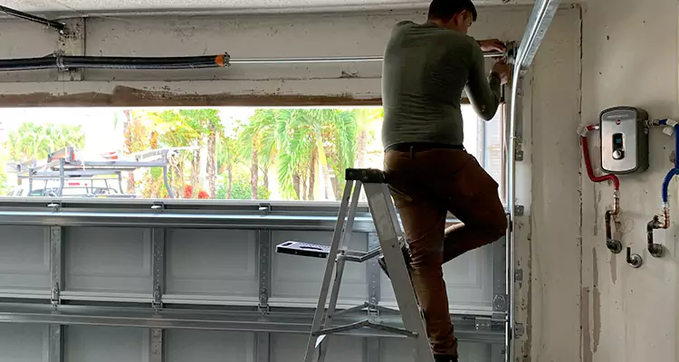 Garage Door Tension Spring Replacement in Englewood, FL