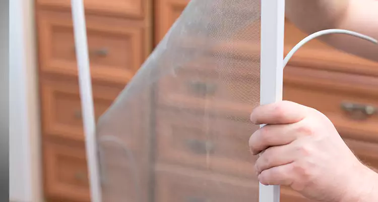 Privacy Mesh Screen Door Installation in Englewood, FL