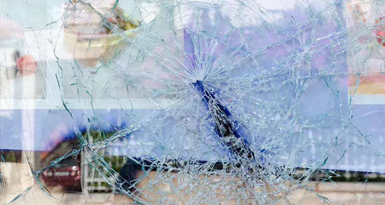 Cracked Glass Balcony Door Repair in Englewood, FL