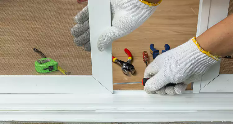 Sliding Glass Door Off Rails Repair in Englewood, FL