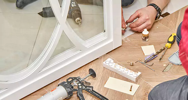 Interior Patio Door Casing Repair in Englewood, FL